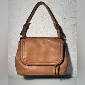 Aldo Faux Suede Brown Handbag/ Purse